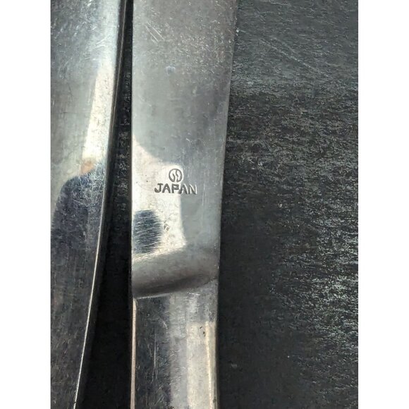 Dixon Stainless Steel Curved Handle 8 Inch Steak Knife Lot of 5 Made in Japan - Picture 7 of 7